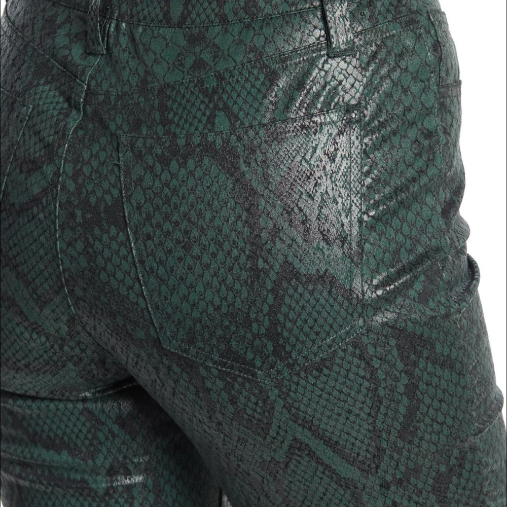 Joes Jeans High-Rise Scaled Bistro Green Jean 28 - Picture 2 of 4